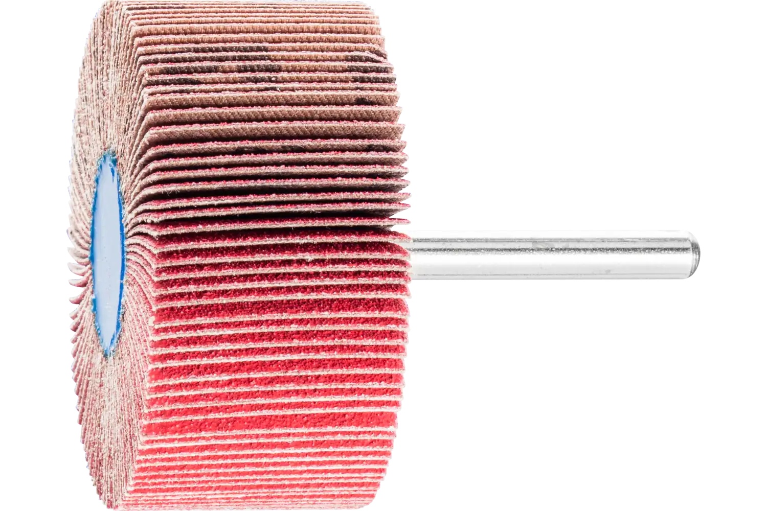 Picture of Pferd Mounted Flap Wheel, 2-1/2" X 1, 120 Grit, 1/4" Shank, Ceramic Oxide Co-Cool